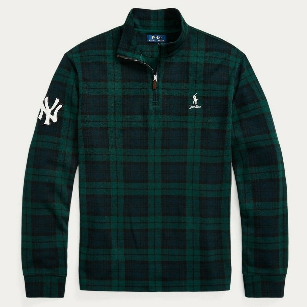 Polo x Yankees MLB Blackwatch Half Zip Sweater